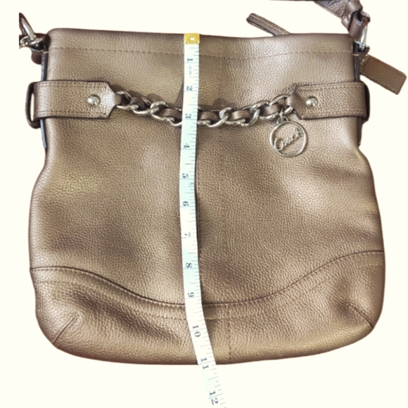 Coach Leather Crossbody Bag F19722 Bronze - Picture 14 of 14